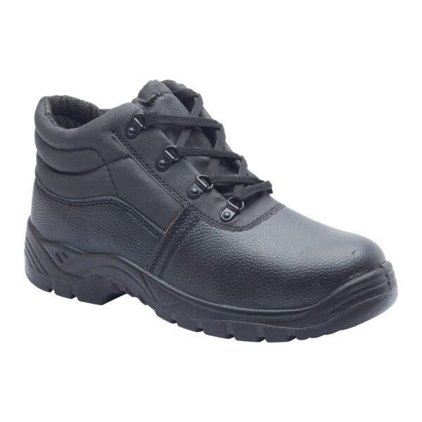 Chukka Safety Work Boots Leather Steel Toe Cap & Midsole