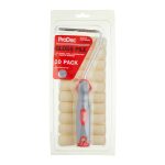 ProDec 11pc Gloss Pile Short Pile 4" Mini Rollers & Frame