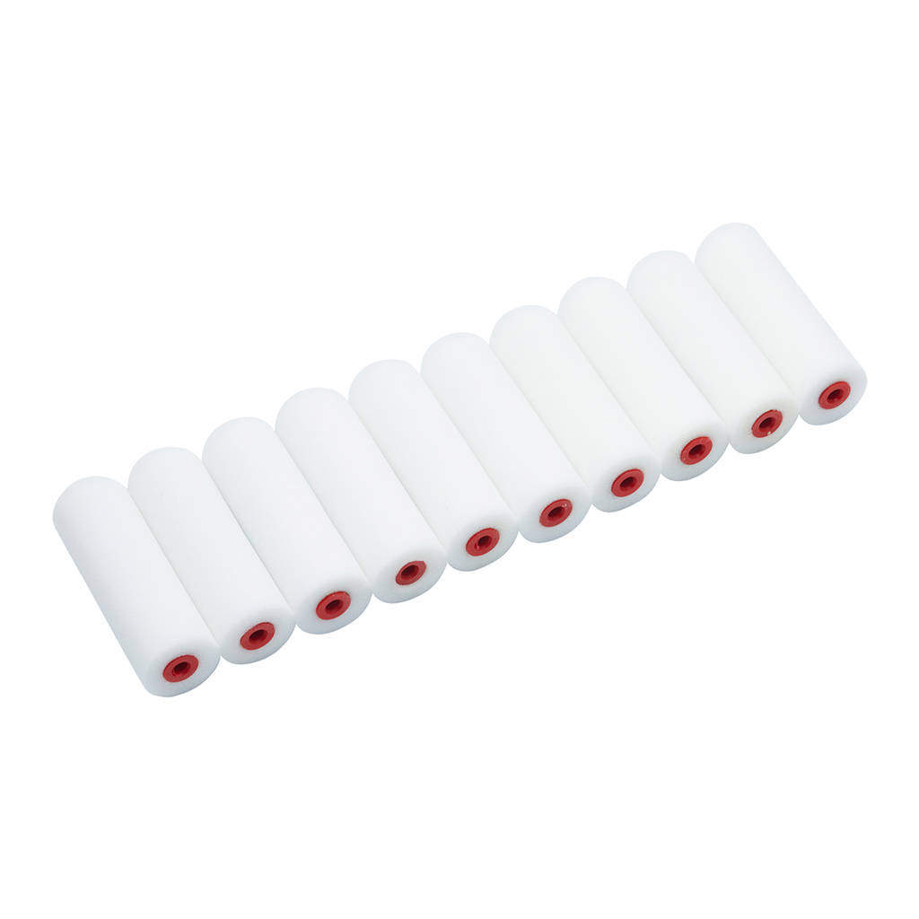 ProDec 4" Inch 100mm 10pk High Density Foam Mini Paint Roller Refills For Gloss - Image 3