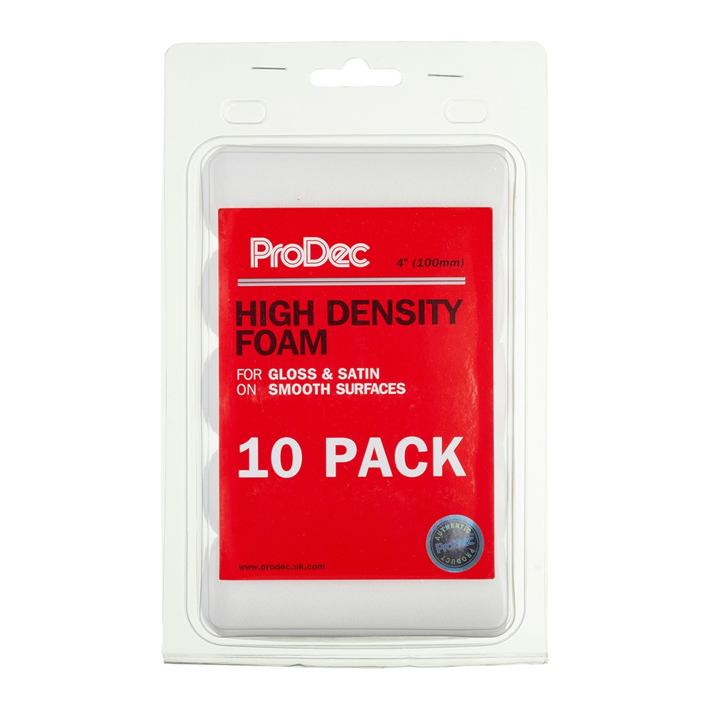 ProDec 4" Inch 100mm 10pk High Density Foam Mini Paint Roller Refills For Gloss