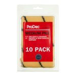 PRODEC 4" Medium Pile Tiger Stripe Emulsion Roller Sleeves 10 Pack
