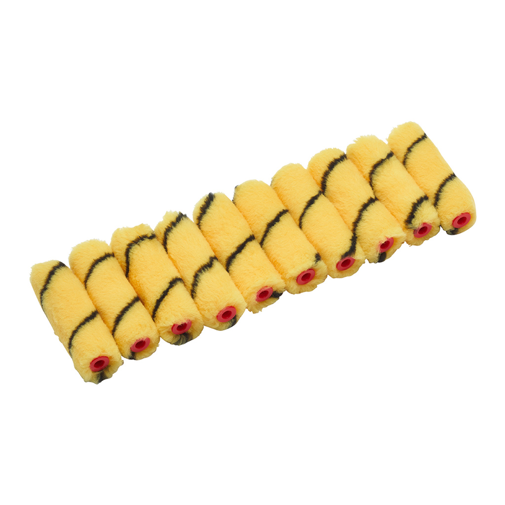 PRODEC 4" Medium Pile Tiger Stripe Emulsion Roller Sleeves 10 Pack - Image 3