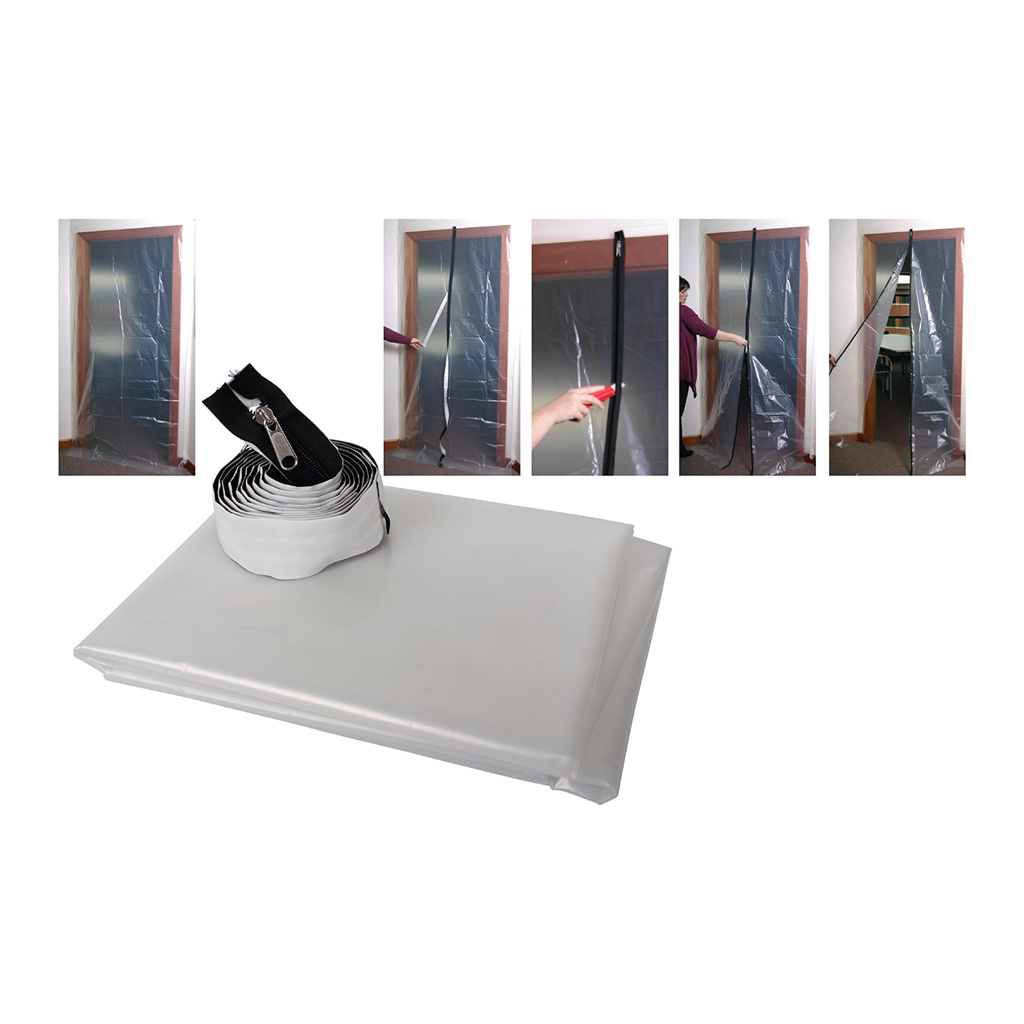ProDec Zipped Doorway Dust Protector 7' x 4' - Image 3