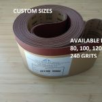 Pad Sander Belt Grade 120 150 x 3000-9000mm 5 belts per pack.