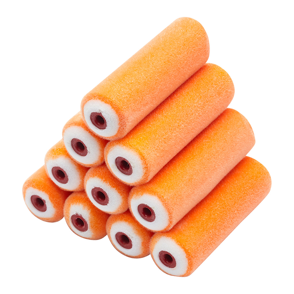 ProDec Advance 4" Flock Foam 10 Pack Mini Rollers Gloss Satin Paint Smooth - Image 2