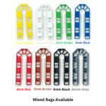 43 x 100mm Plastic Packers U Shims Wedges Levelling Spacers 1-10mm